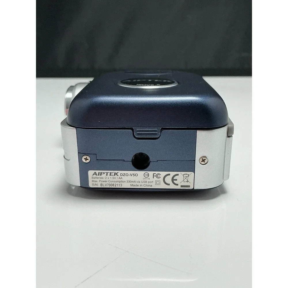 Aiptek DZO-V50 Blue Camera Video Recorder 4X Smartzoom Tested